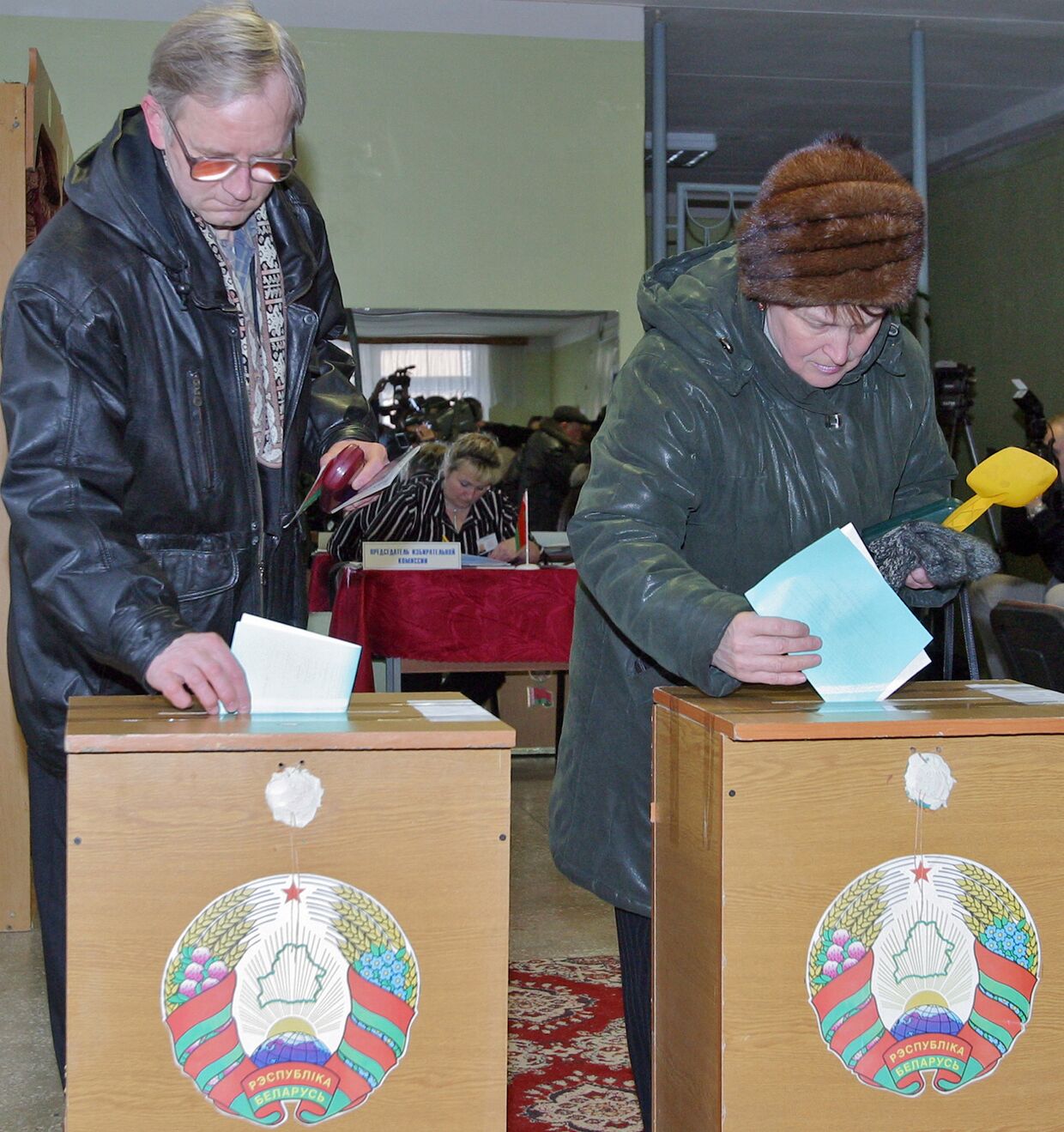 Минчане на выборах президента Белоруссии