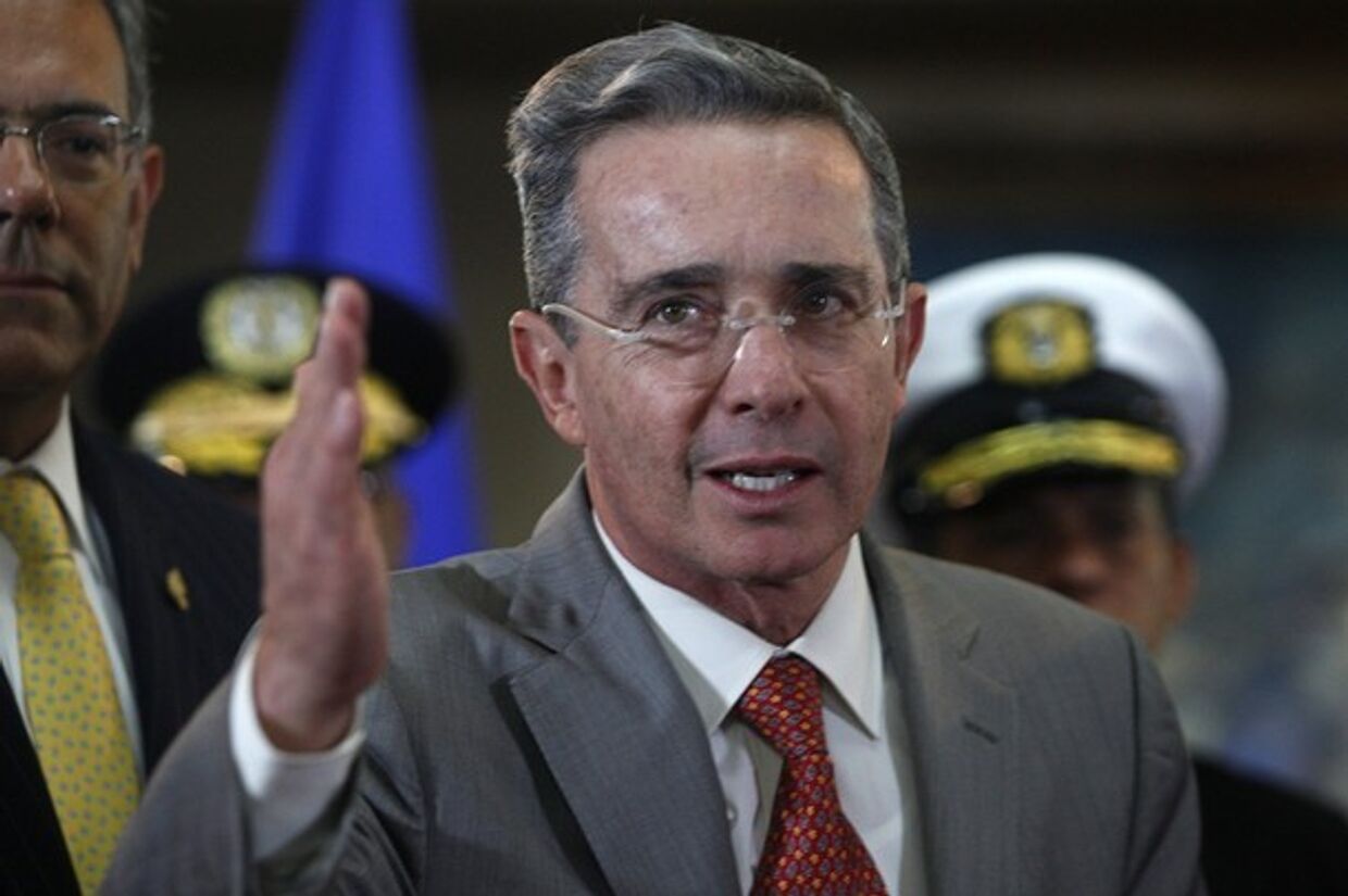 президент Колумбии Альваро Урибе