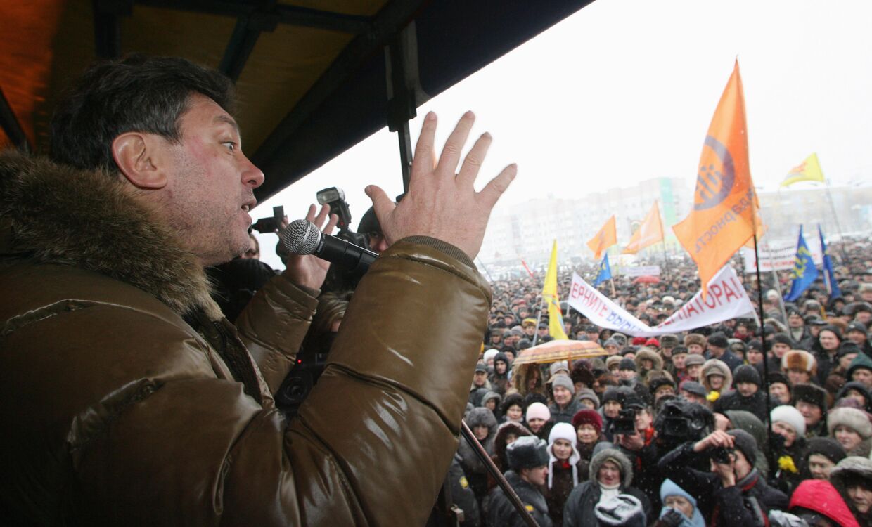 Многотысячный митинг протеста в Калининграде против повышения транспортного налога