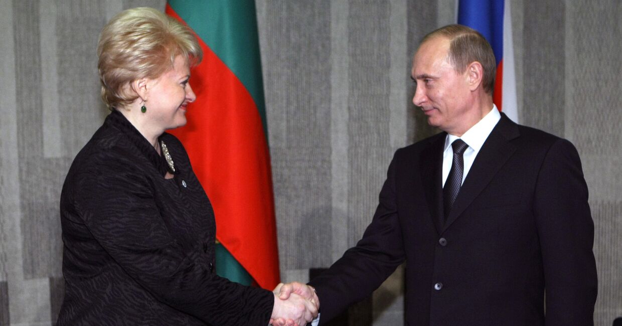 Встреча Владимира Путина с президентом Литвы Далией Грибаускайте
