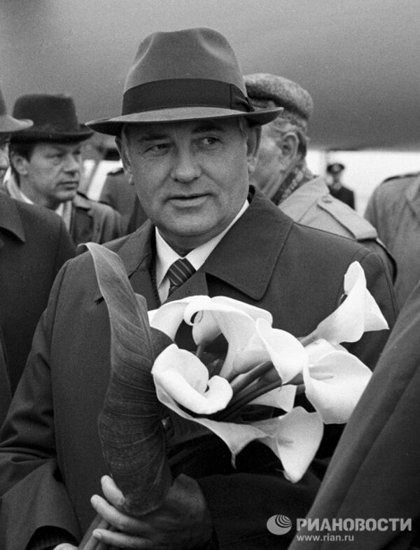Генеральный секретарь ЦК КПСС Горбачев