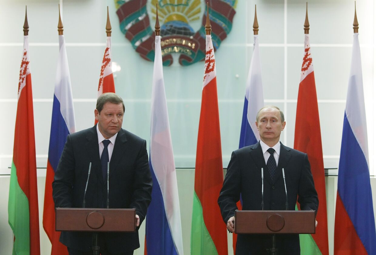 Рабочий визит премьер-министра РФ Владимира Путина в Республику Беларусь
