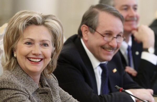 Встреча главы МИД РФ Сергея Лаврова и госсекретаря США Хиллари Клинтон 