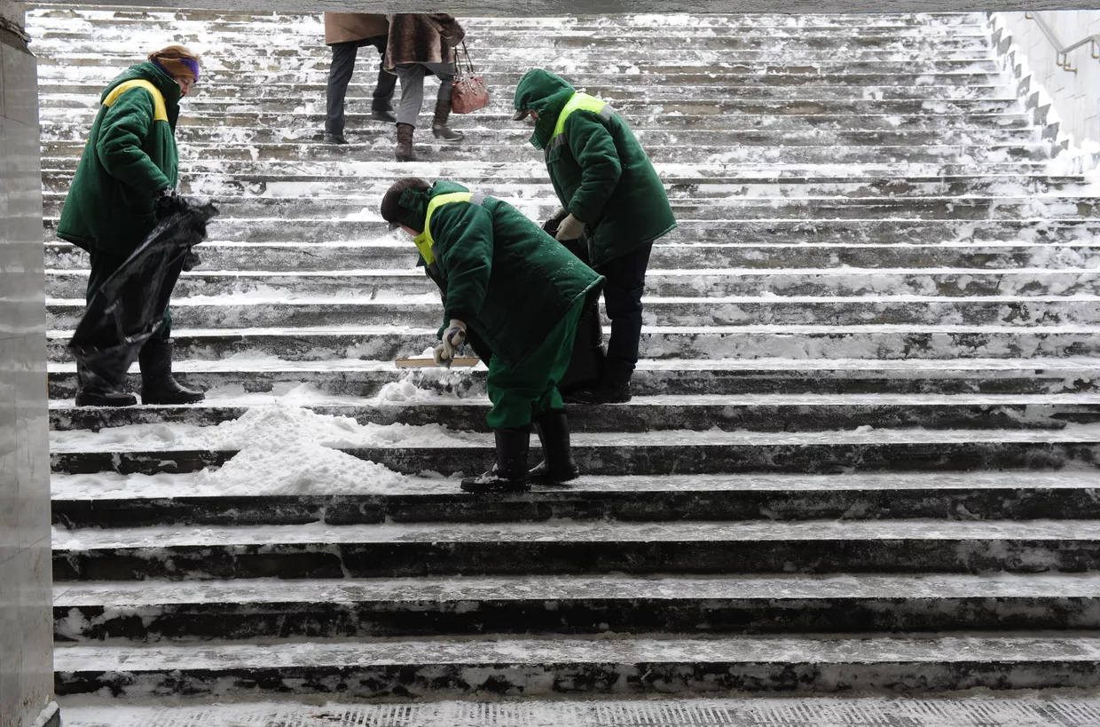 Сильный снегопад в Москве