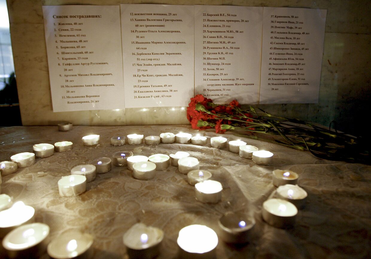 Акцию памяти жертв теракта в московском метрополитене провели студенты студенты Казани