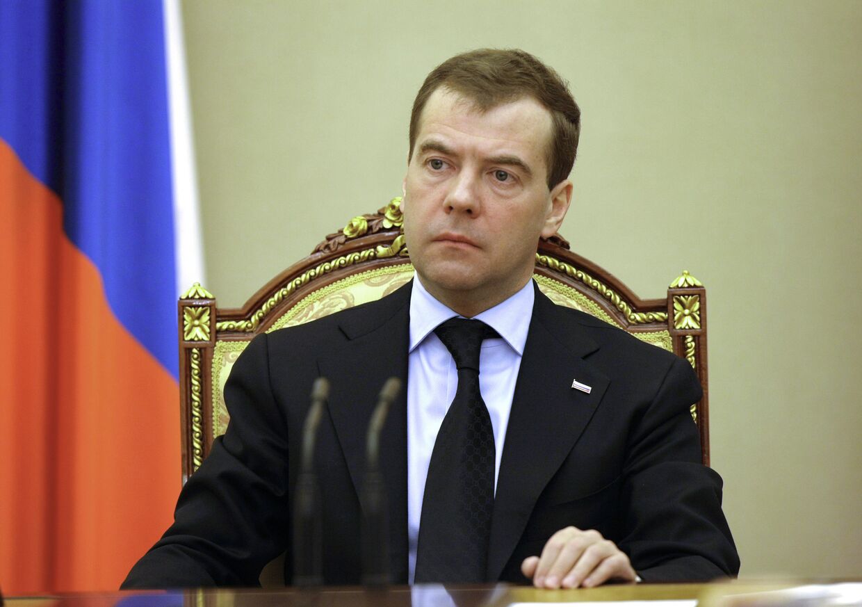 Президент РФ Д.Медведев провел экстренное совещание в Кремле