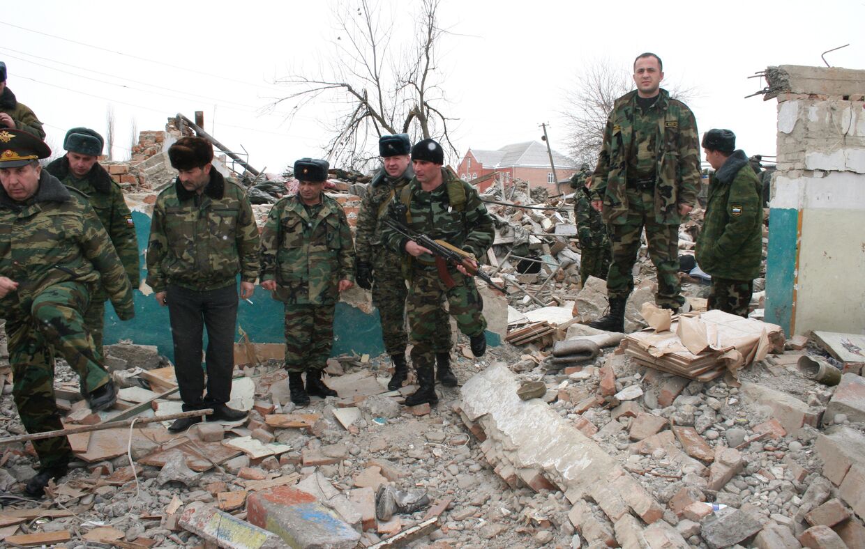Взрыв в поселке Курчалой, Чечня