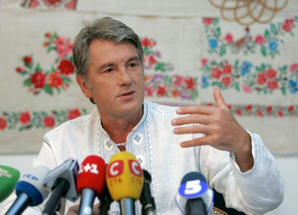 Виктор Ющенко провел пресс-конференцию в рамках в Полтавской области