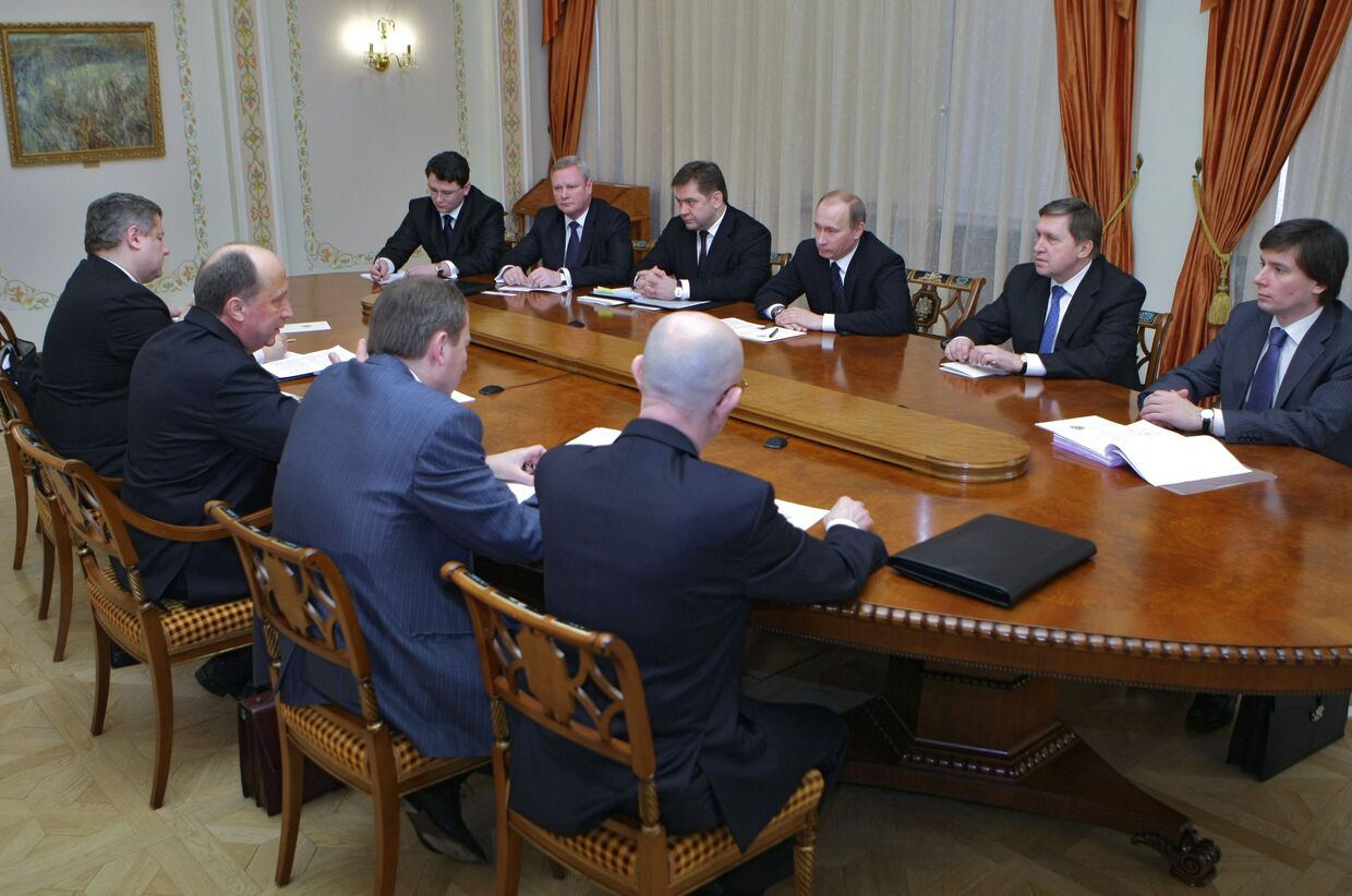 Премьер-министр РФ В.Путин встретился с премьер-министром Литовской Республики А.Кубилюсом