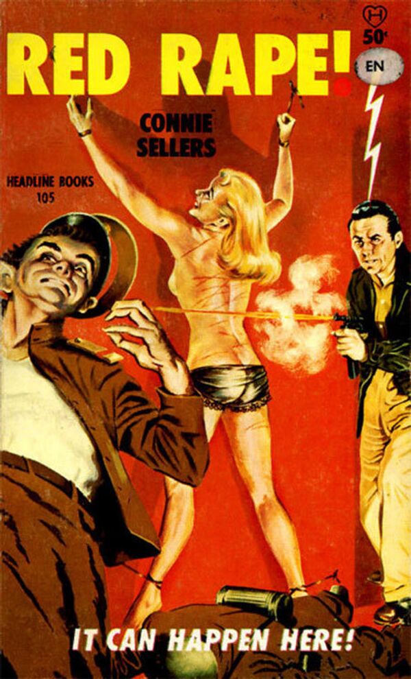 Обложка книги Красное изнасилование, выпущенной в США в 1960 г