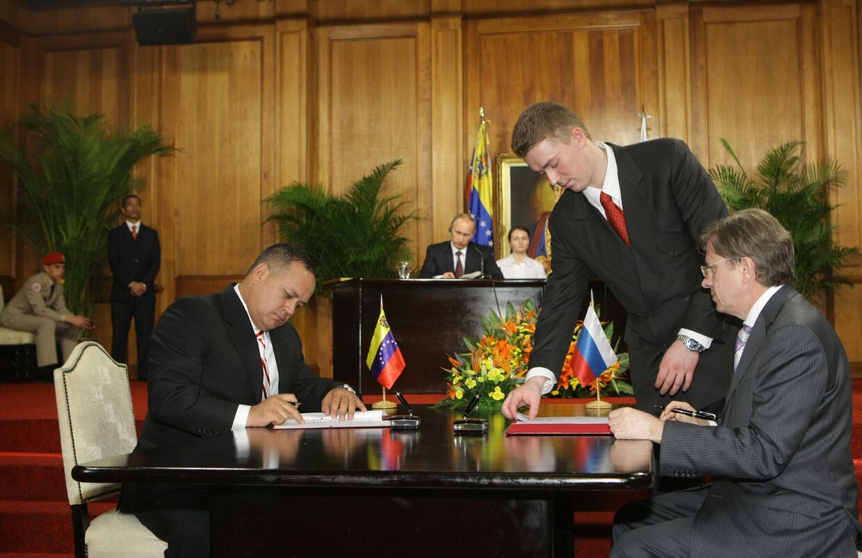 Подписание российско-венесуэльских двусторонних соглашений
