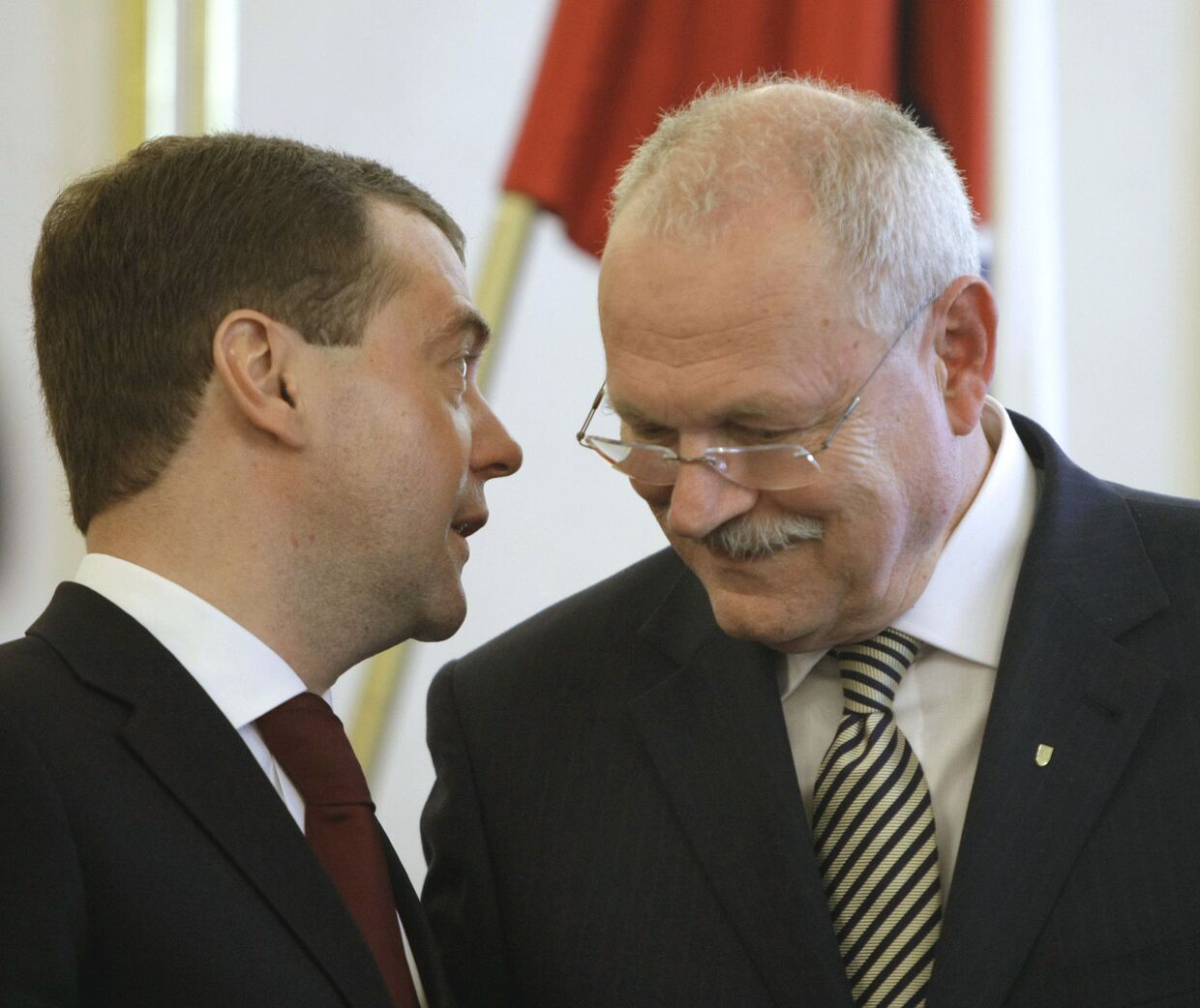 Президент РФ Д.Медведев и президент Словакии И.Гашпарович
