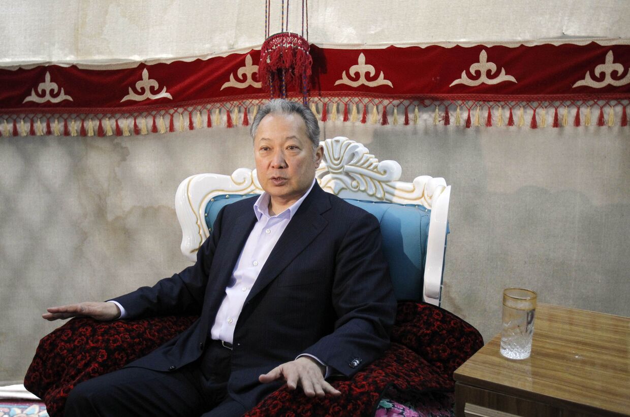 Отстраненный от власти президент Киргизии Курманбек Бакиев 