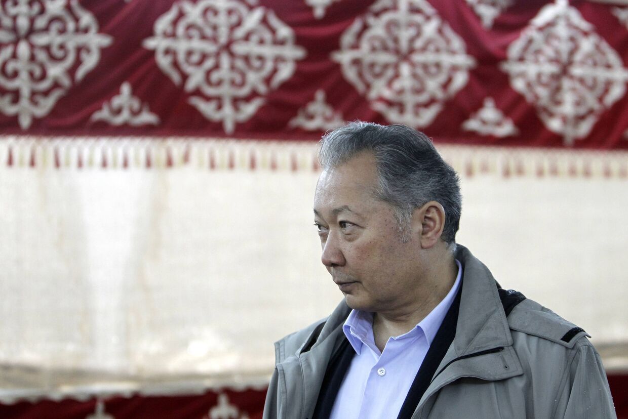  Отстраненный от власти президент Киргизии Курманбек Бакиев 