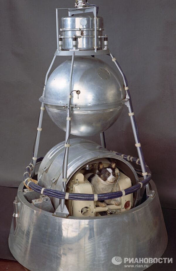 Второй искусственный спутник Земли с космонавтом Лайкой на борту