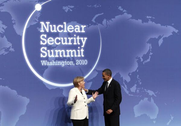 барак обама и ангела меркель на саммите по ядерной безопасности