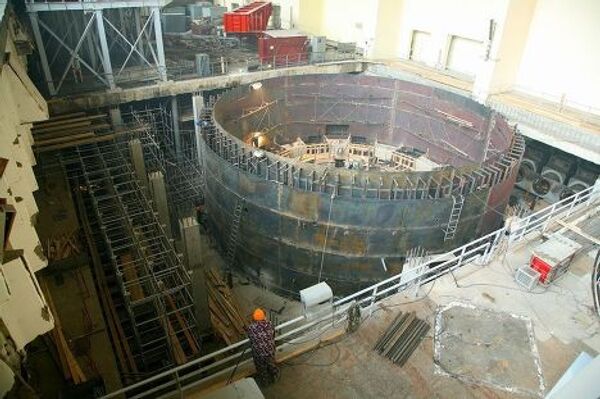 Ремонтно-восстановительные работы на Саяно-Шушенской ГЭС 