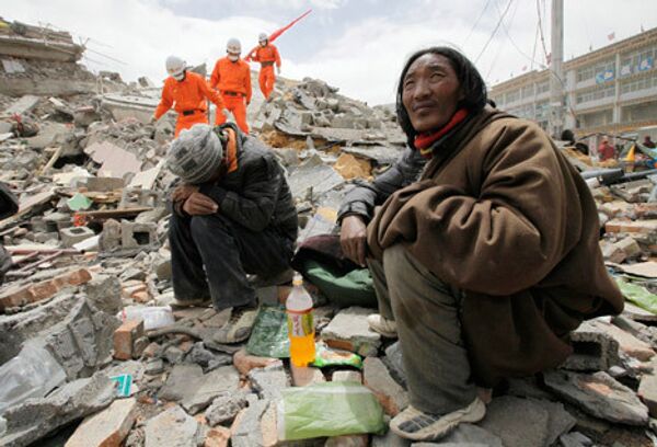 Пострадавшие от землетрясения в Китае