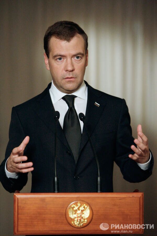 Беседа Дмитрия Медведева с журналистами