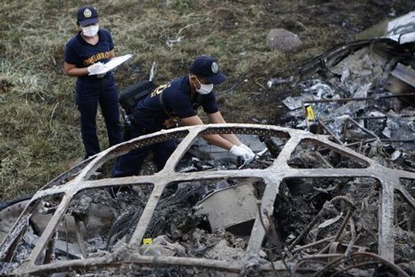 Крушение грузового самолета Ан-12 на Филиппинах