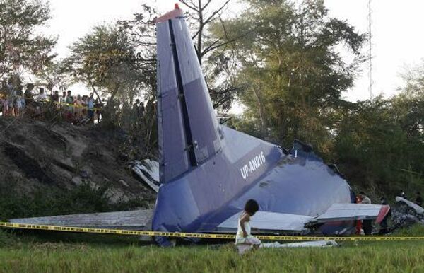 Крушение грузового самолета Ан-12 на Филиппинах