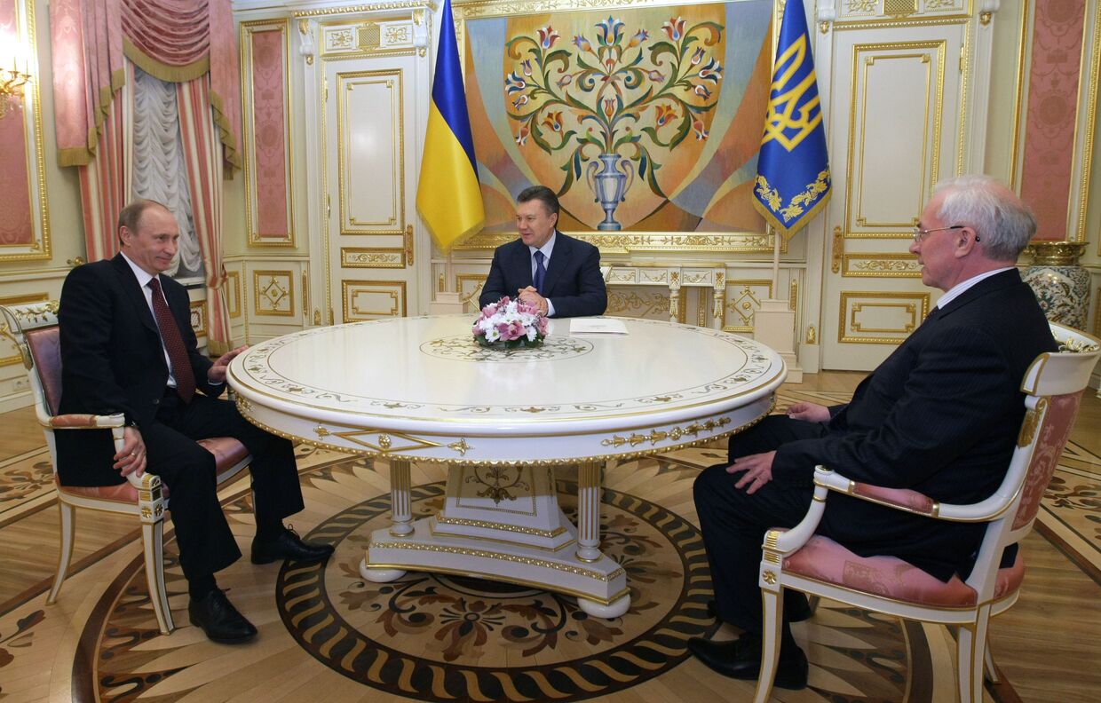 Встреча премьер-министра России с президентом Украины