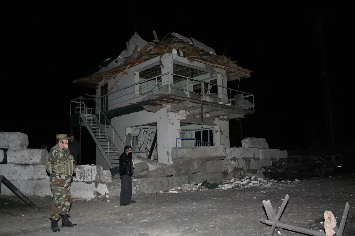Взрыв на посту ДПС в Казбековском района Дагестана Взрыв на посту ДПС в Казбековском района Дагестана
