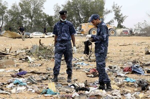 Крушение самолета в аэропорту Триполи