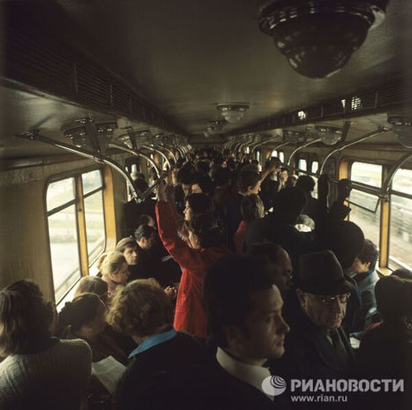 В вагоне московского метро