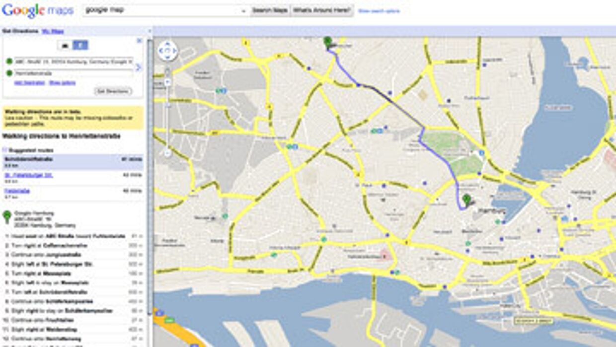 скриншот google maps