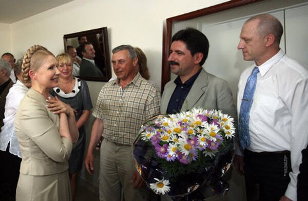 Встреча Юлии Тимошенко с одноклассниками и школьными учителями
