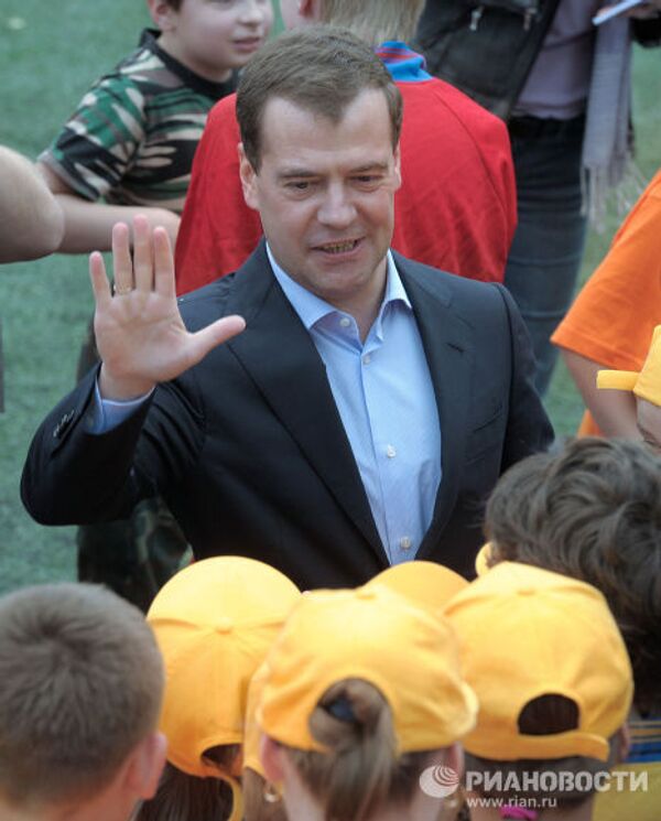 Дмитрий Медведев посетил детский оздоровительный комплекс Левково