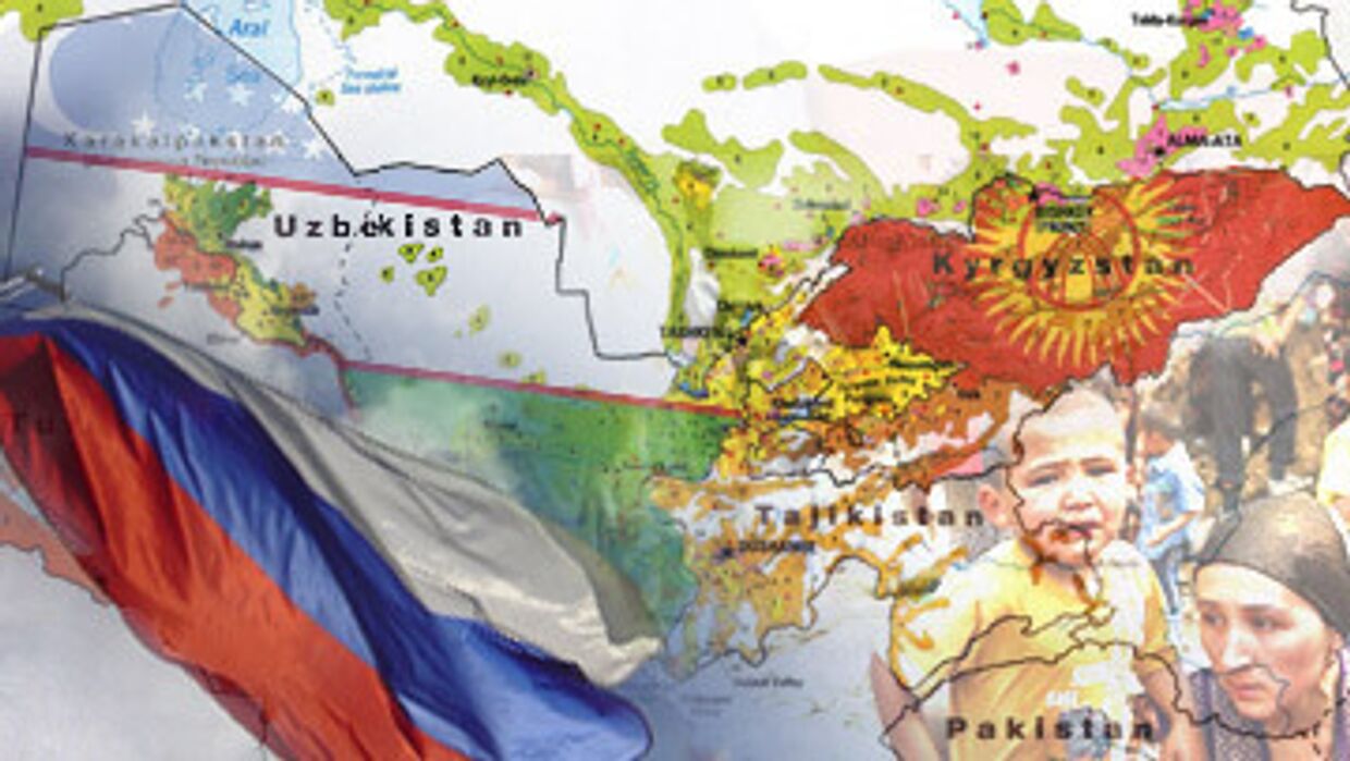 Киргизия Россия и Узбекистан. обстановка в средней азии