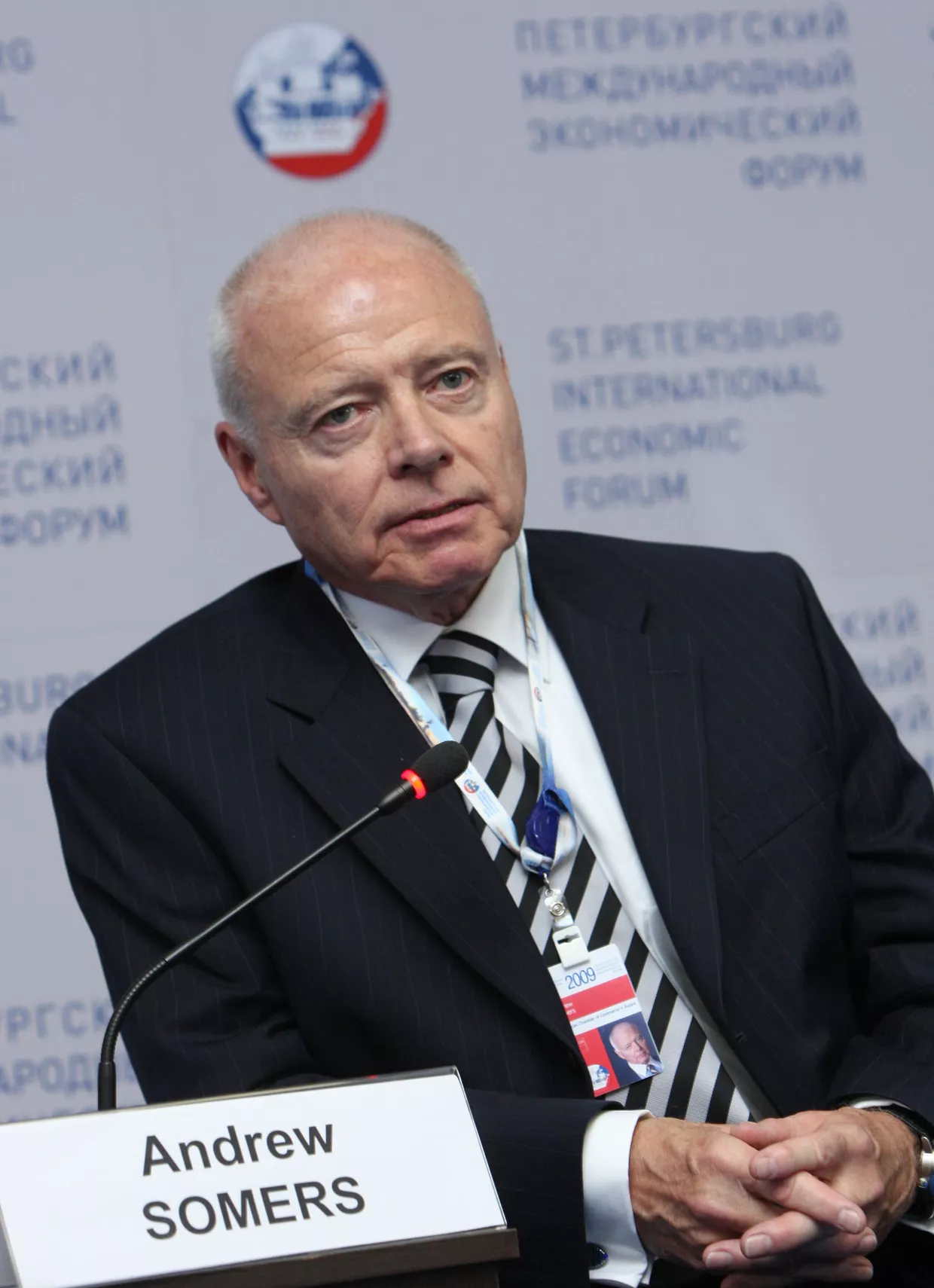 Эндрю Сомерс. Бизнес-диалог Россия – США в рамках ПМЭФ