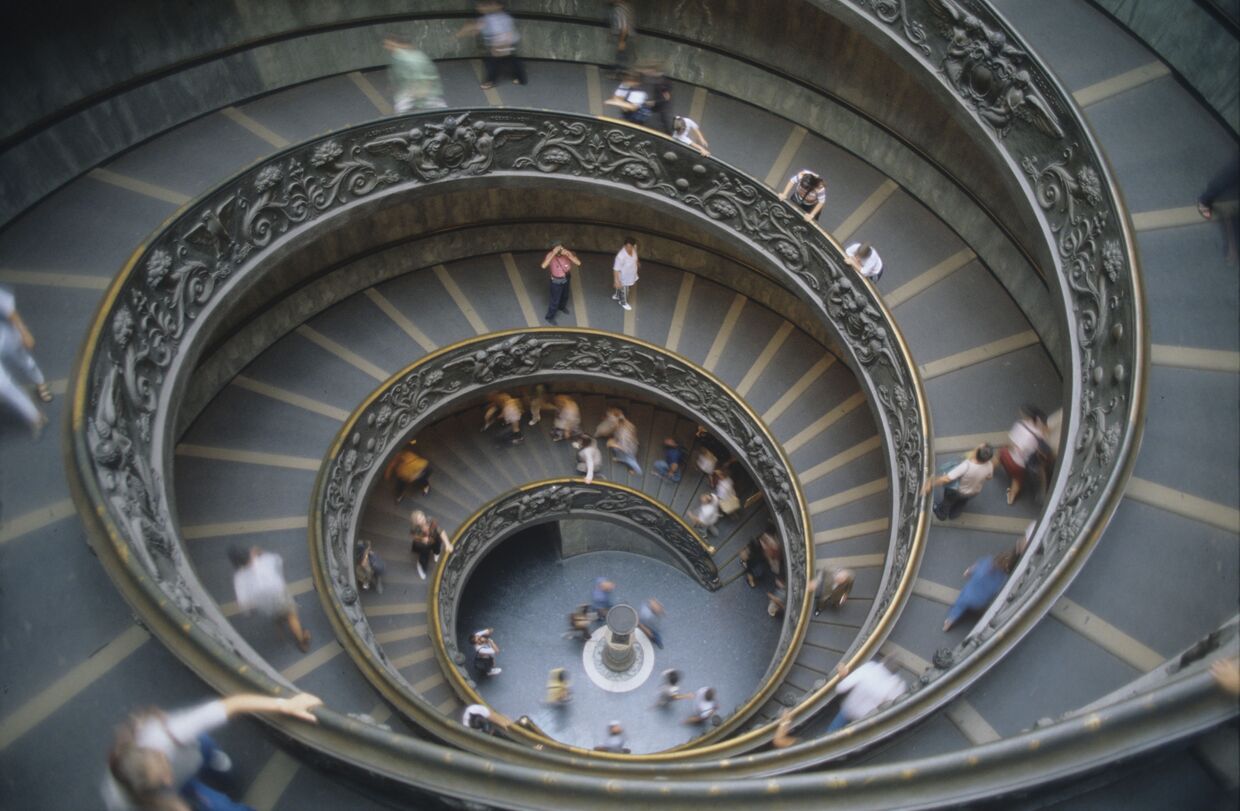 Винтовая лестница, музей Ватикана