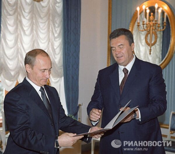 Встреча В.Путина и В.Януковича в Кремле