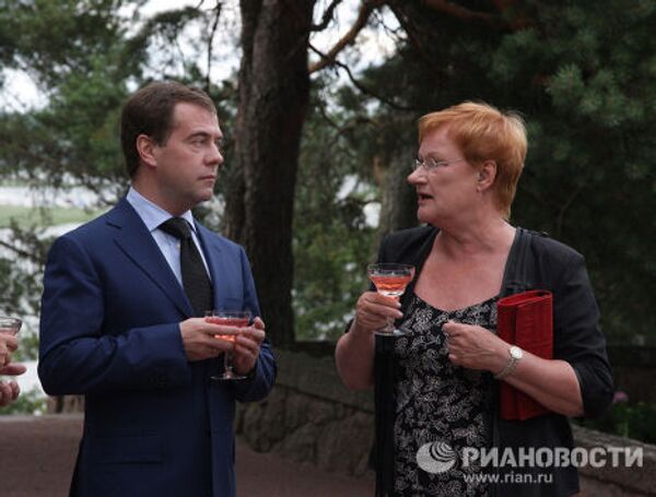 Рабочий визит президента РФ Дмитрия Медведева в Финляндию