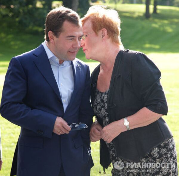 Рабочий визит президента РФ Дмитрия Медведева в Финляндию
