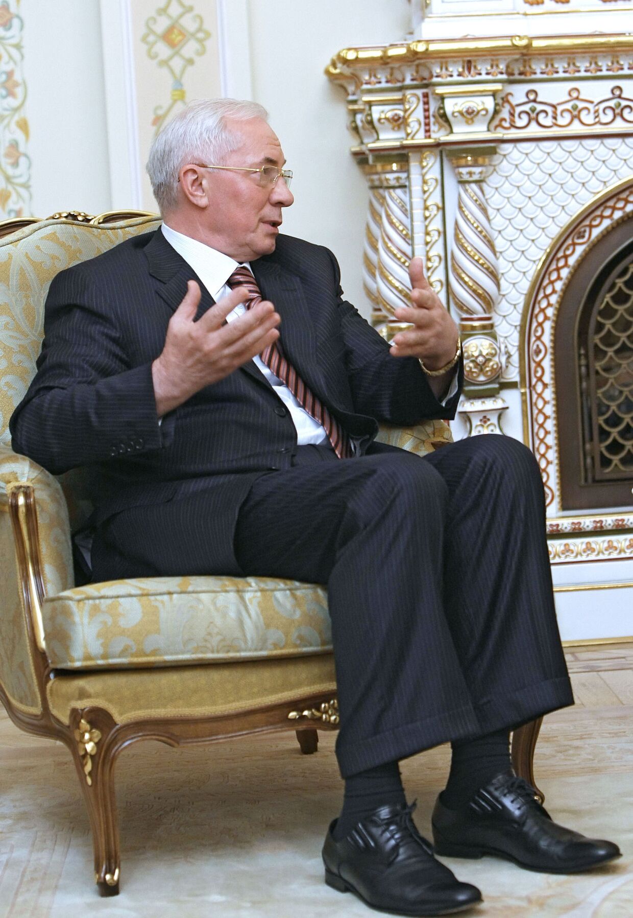 Николай Азаров на встрече с премьер-министром РФ Владимиром Путиным в Ново-Огарево