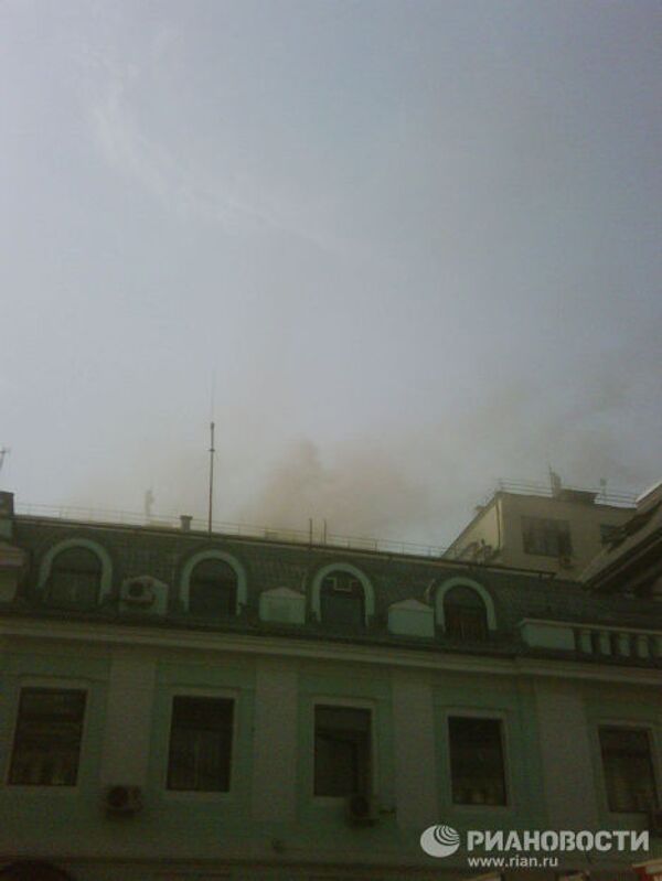 Пожар на площади Тверской заставы