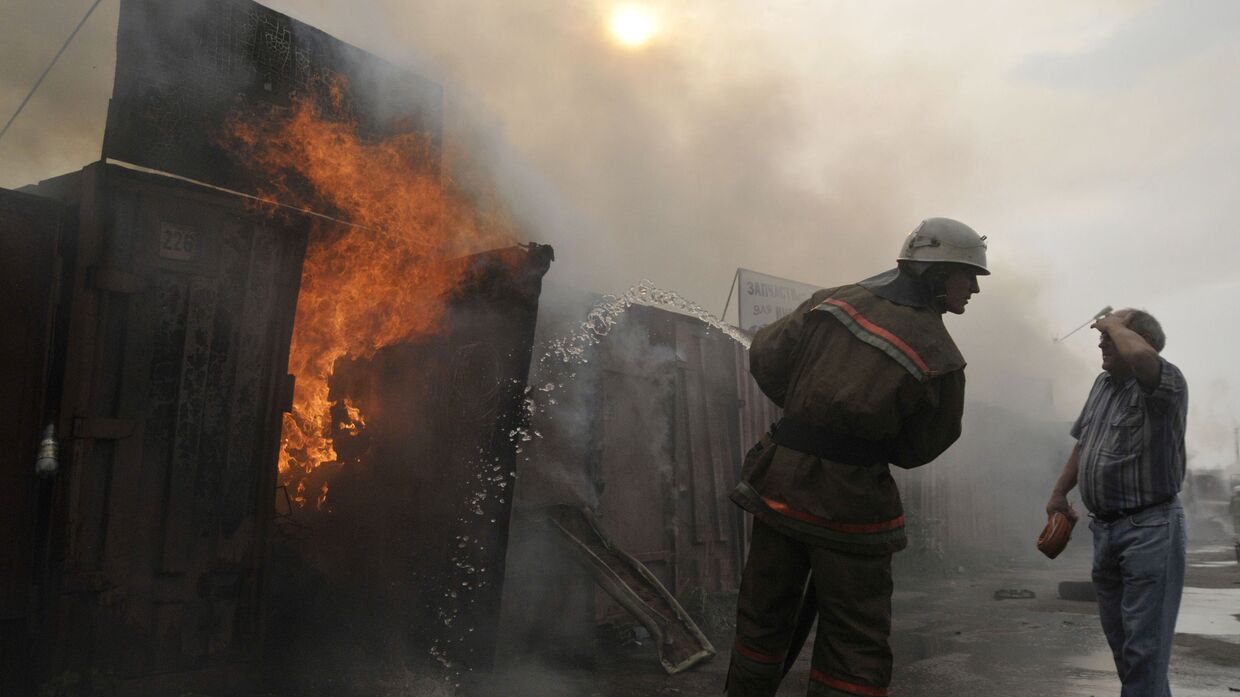 Пожары под Воронежем