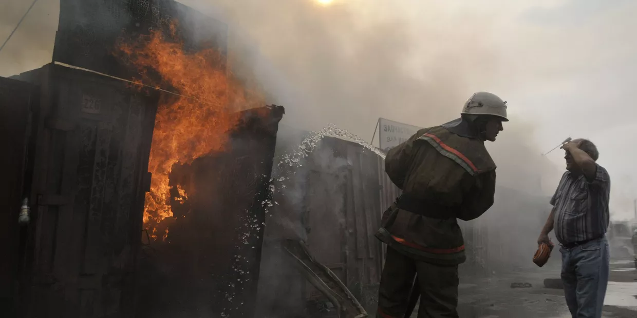 Пожары под Воронежем Пожары под Воронежем