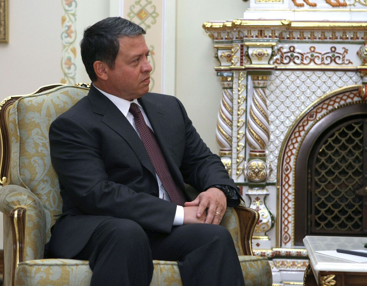 Премьер-министр РФ В.Путин принял короля Иордании Абдаллу II