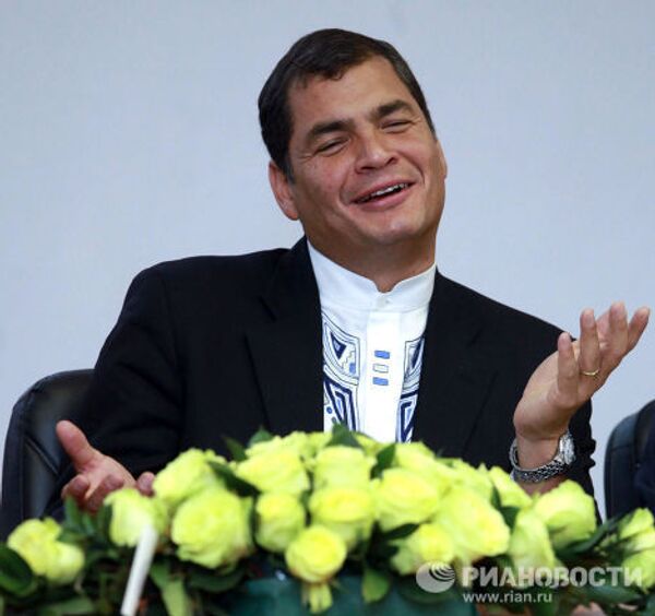 Президент Эквадора Рафаэль Корреа в РУДН