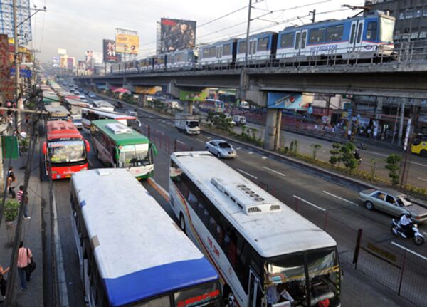 Пробки на дорогах филиппины манила