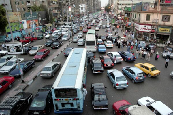Пробки на дорогах египет каир