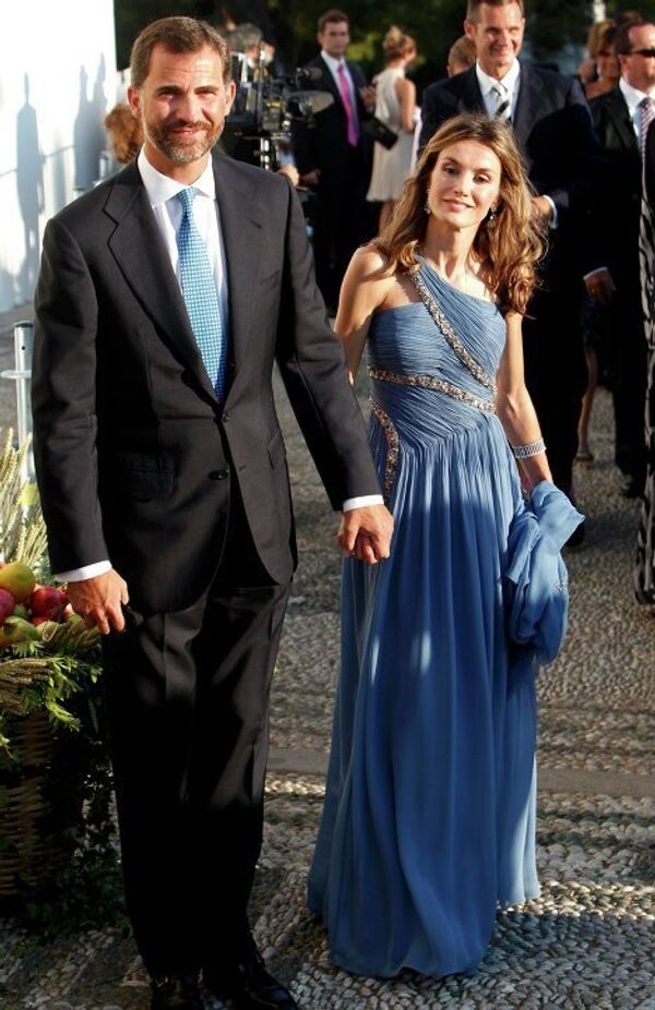 испанский принц Фелипе и его жена принцесса Летиция Свадьба принца греческой королевской семьи Николая