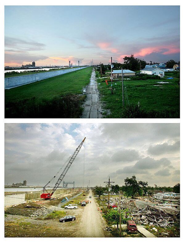 Луизиана сразу после Катрины и 5 лет спустя
