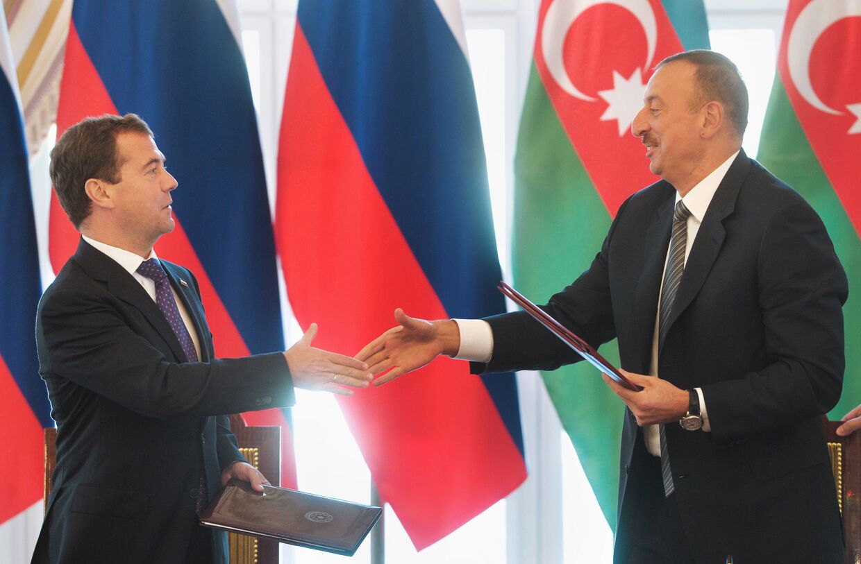 Подписание совместных российско-азербайджанских документов