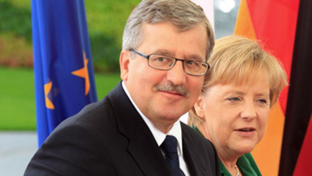 Президент Польши Бронислав Коморовский приехал  в  Германию